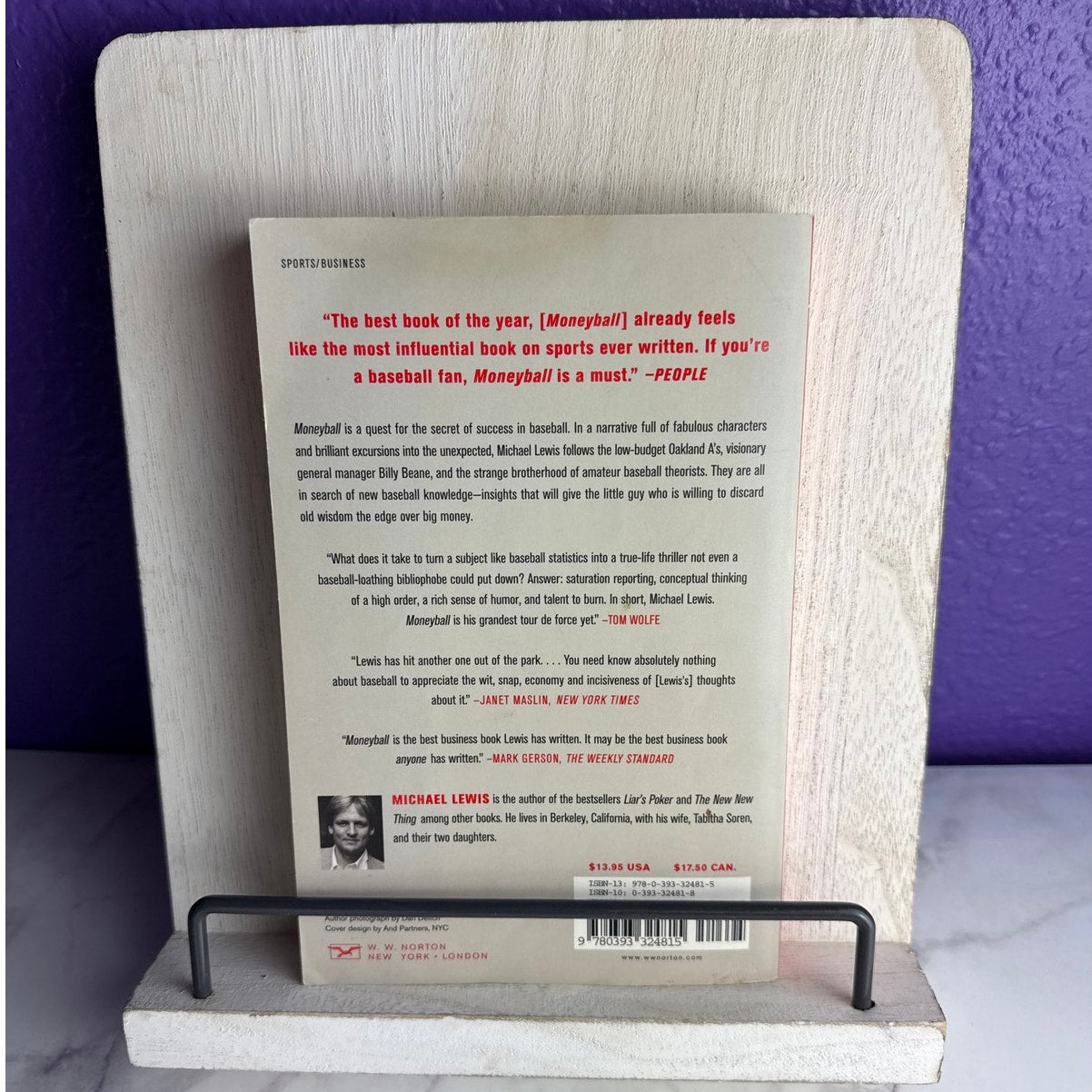 Moneyball Michael Lewis 2004 Paperback Book Sabermetrics Oakland A's Afterword - Lane Creatives