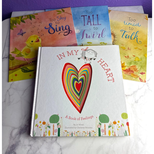 Children's Books About Feelings Too Timid to Talk Emotions Shyness Book Lot of 4 - Lane Creatives