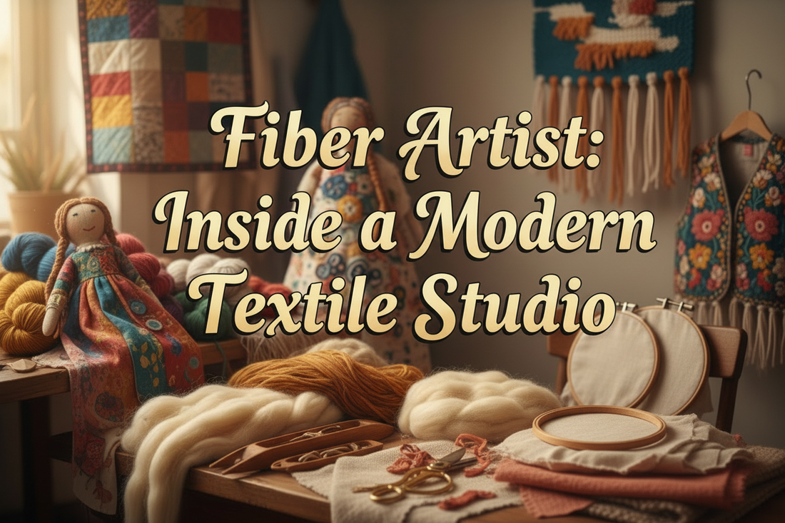 The Fiber Artist as a Collector and Maker: Inside a Modern Textile Studio - Lane Creatives