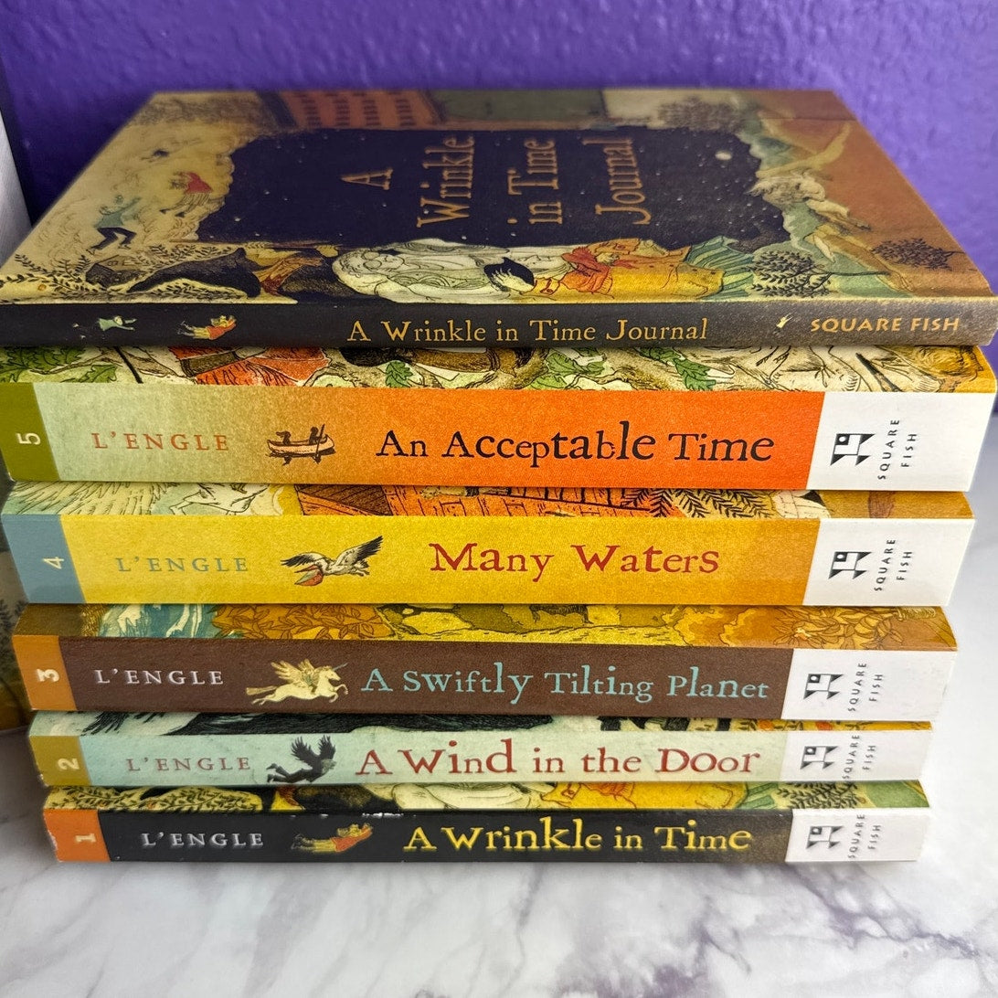 The Wrinkle in Time Boxed Set 5 Books Exclusive Journal Madeleine L'Engle Series