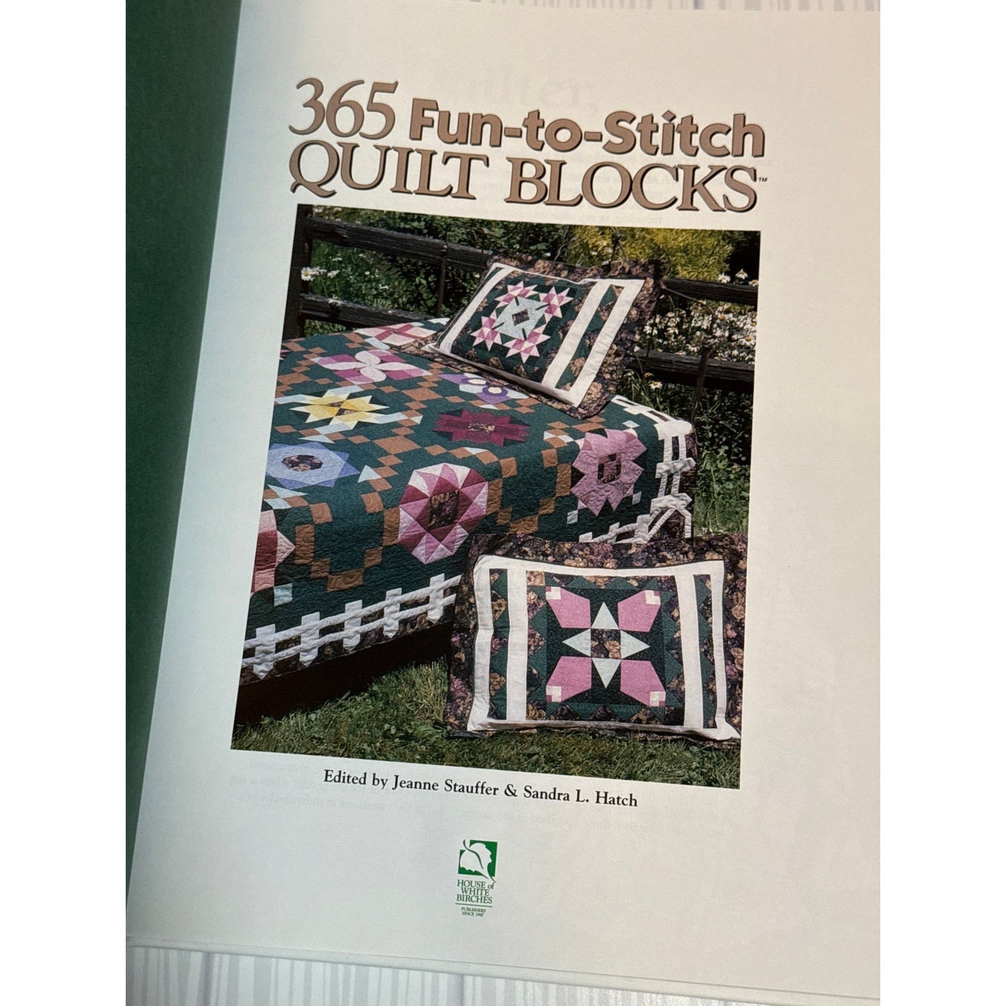365 Fun to Stitch Quilt Blocks Pattern Book HC Jeanne Stauffer Sandra Hatch