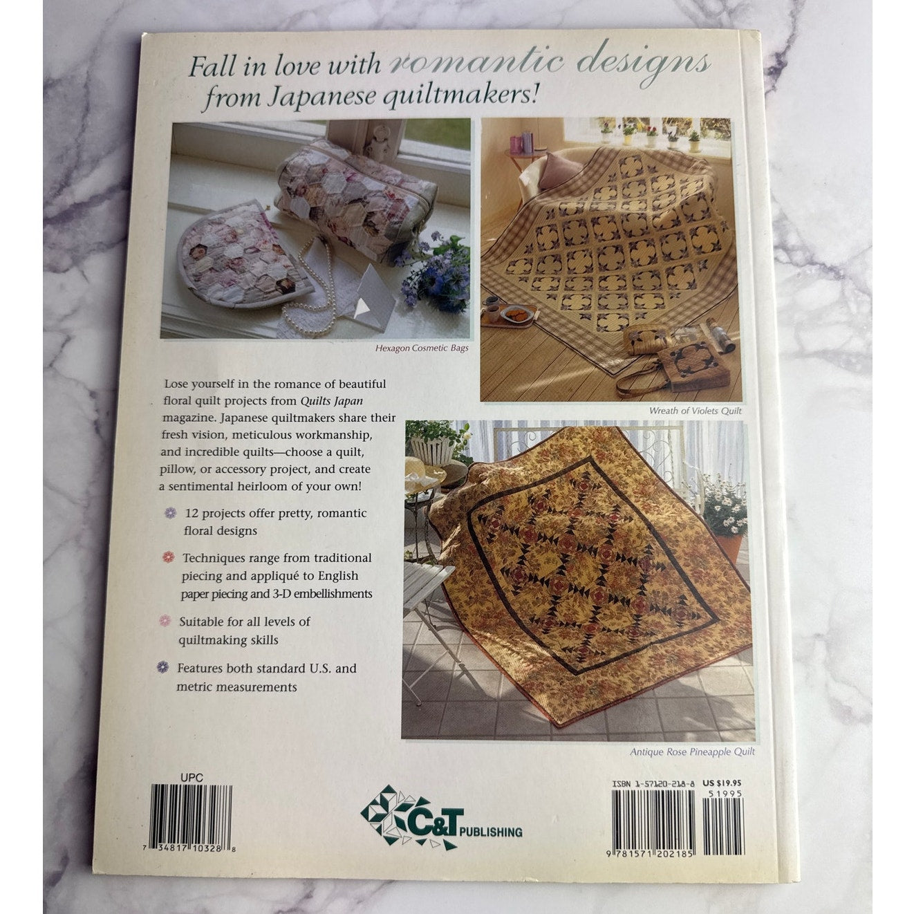 A Floral Affair Quilts Accessories Romantics Sewing Pattern Book Vintage 2003