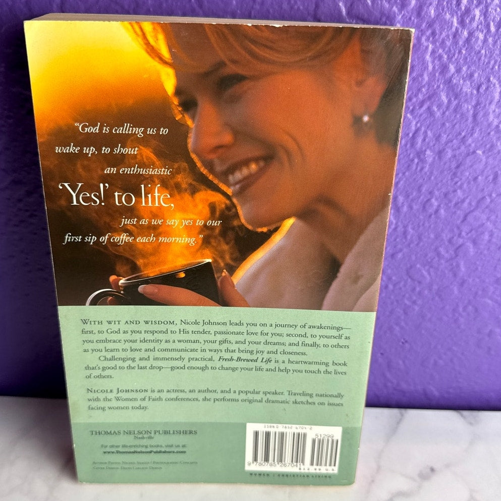 Fresh Brewed Life Nicole Johnson Signed Autographed Book Christian Women