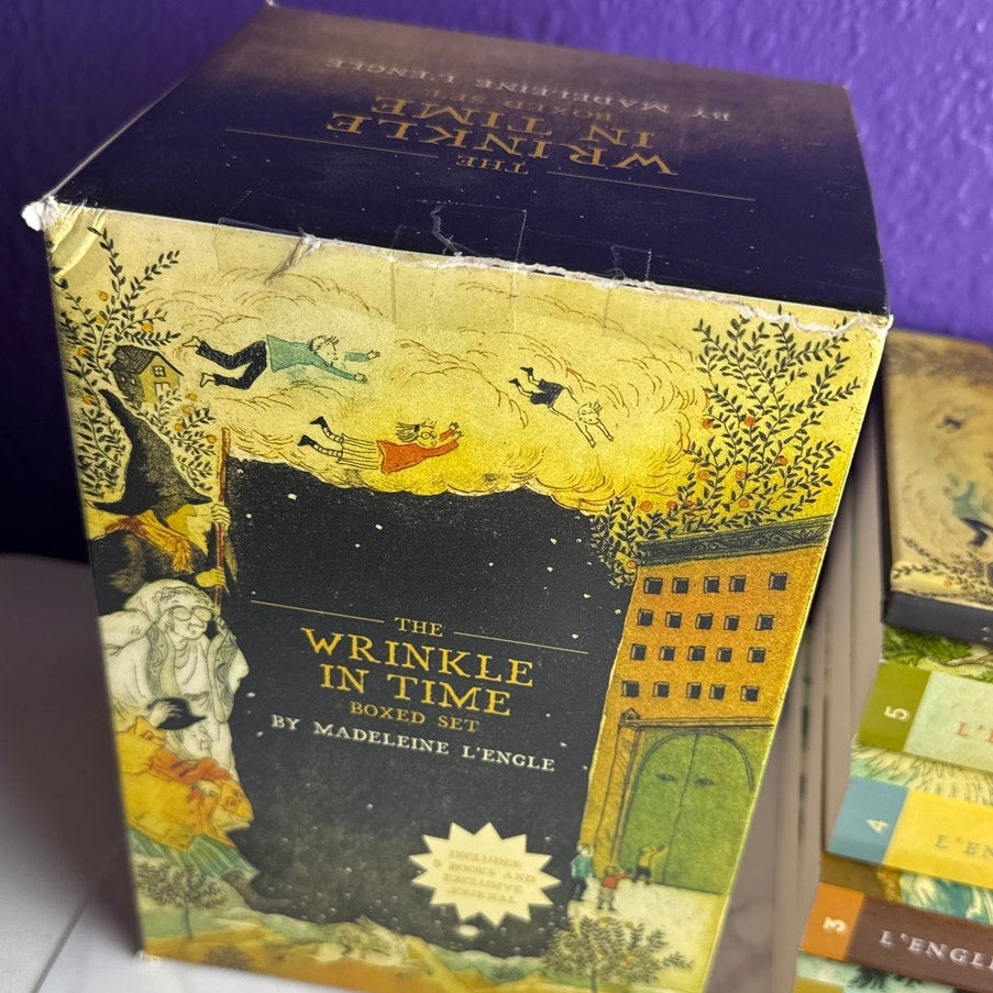 The Wrinkle in Time Boxed Set 5 Books Exclusive Journal Madeleine L'Engle Series