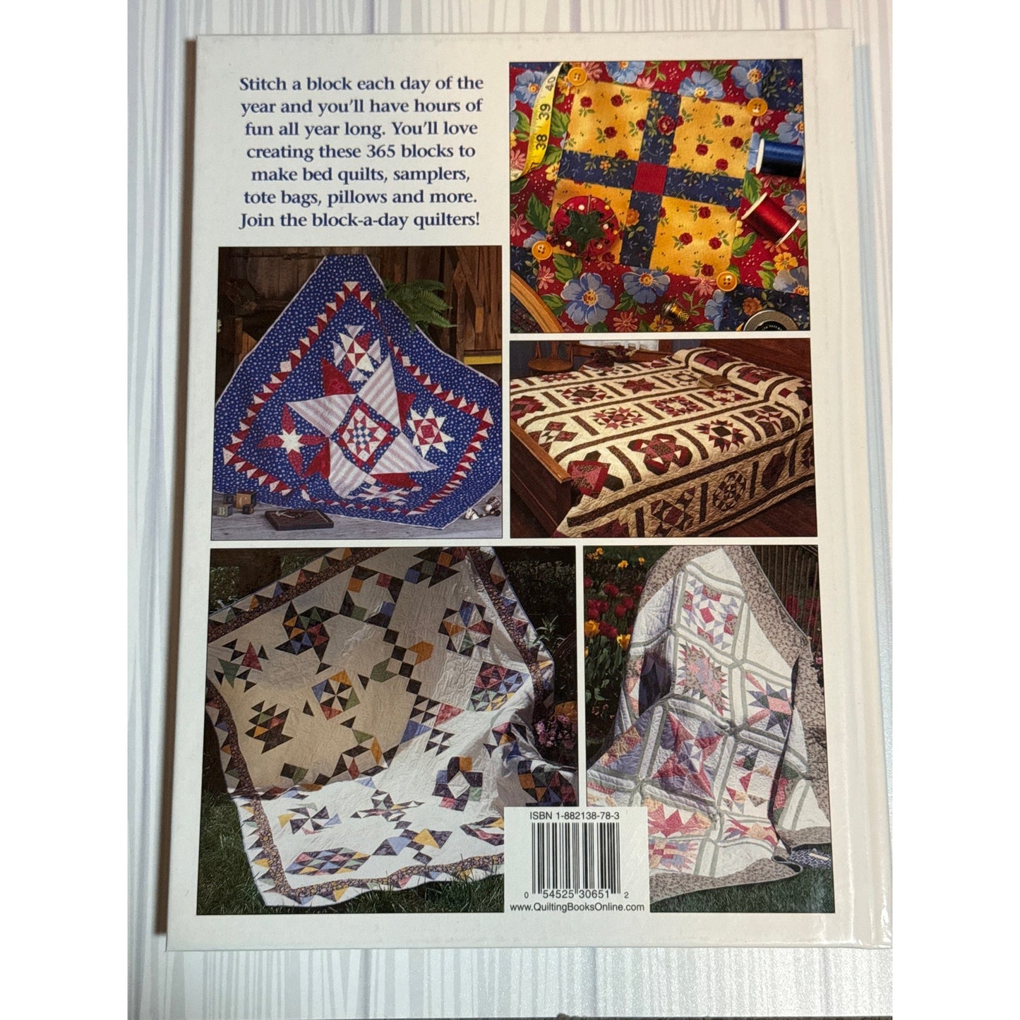 365 Fun to Stitch Quilt Blocks Pattern Book HC Jeanne Stauffer Sandra Hatch
