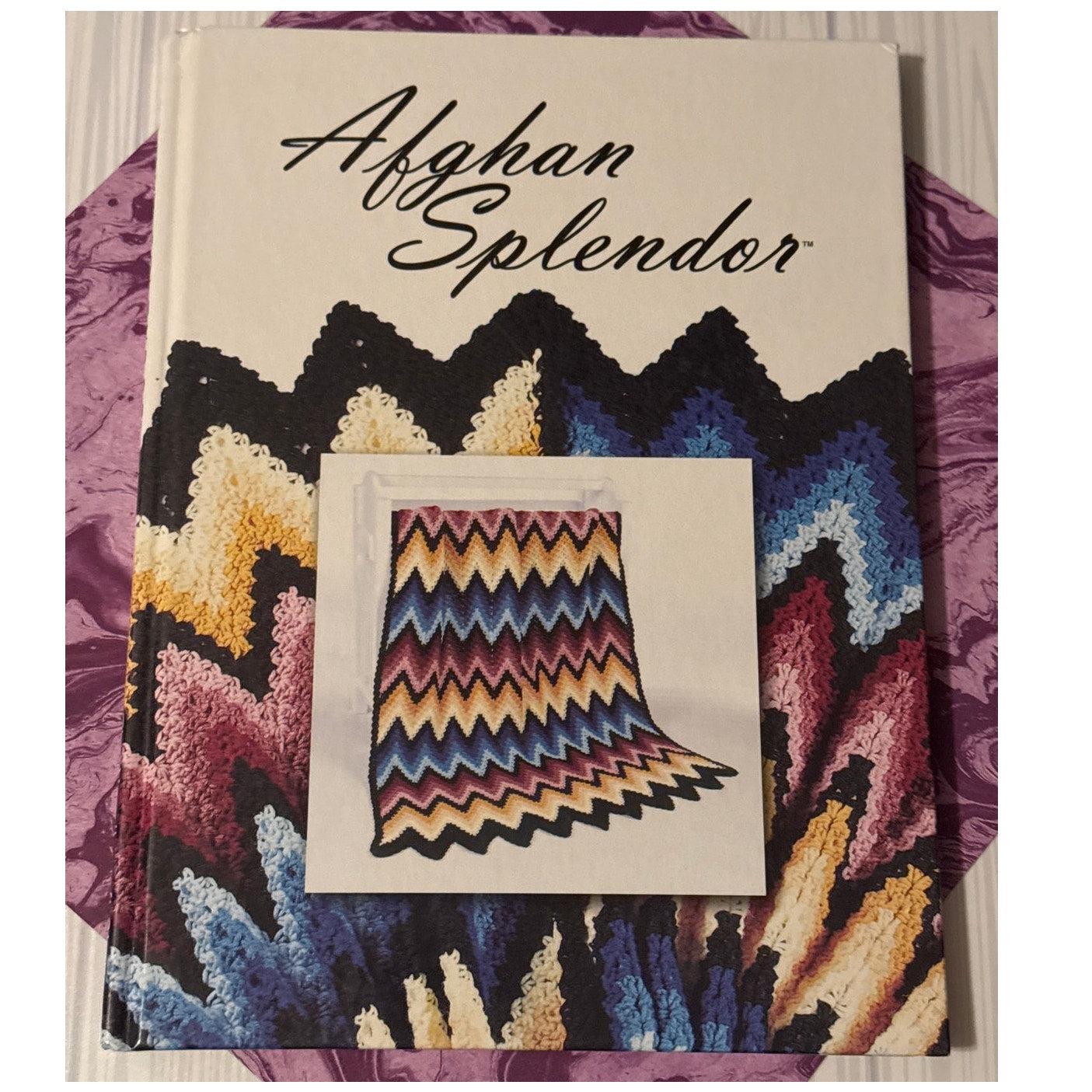 Afghan Splendor Crochet Pattern Book Hardcover Donna Scott The Needlecraft Shop - Lane Creatives