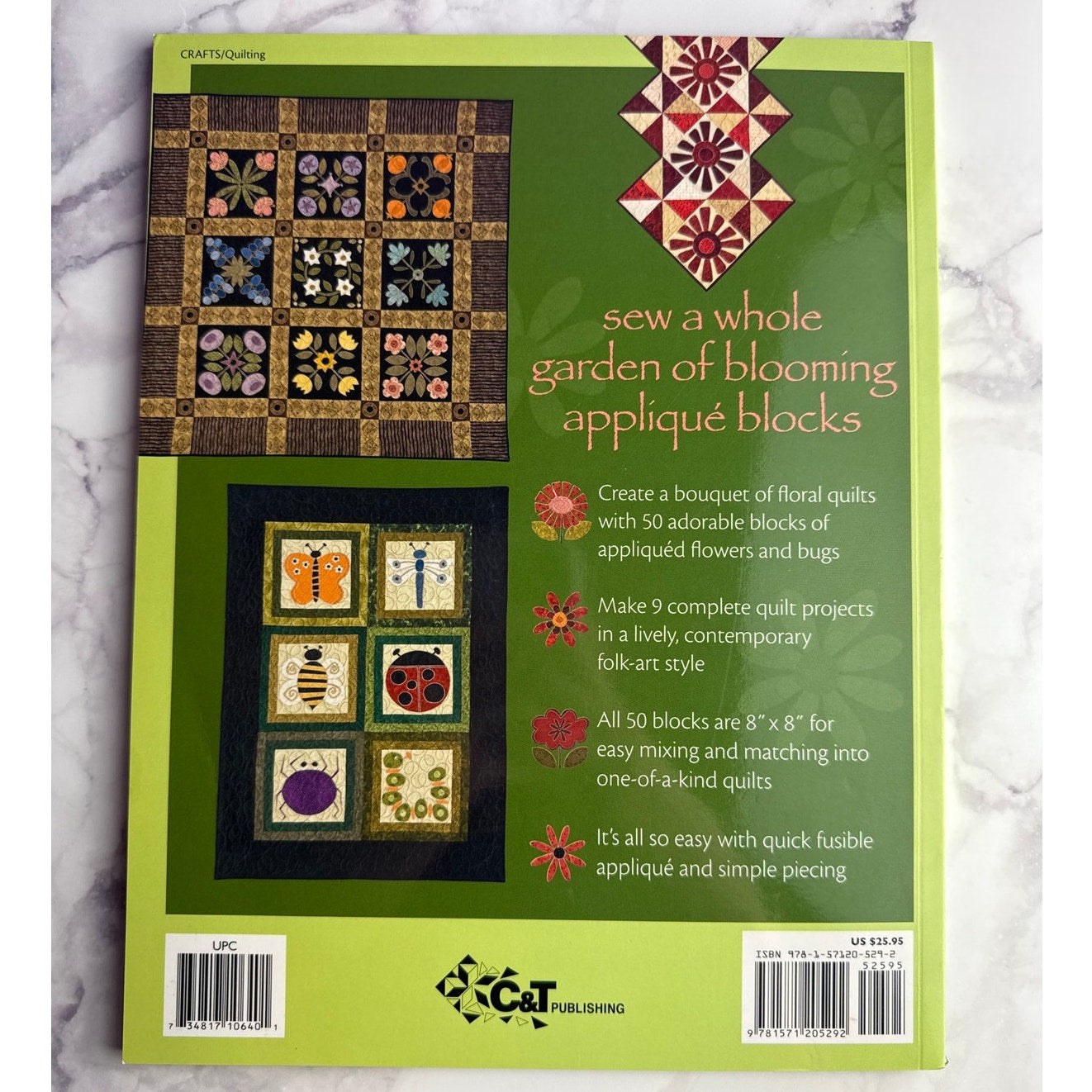 Kim Schaefer Flower Festival 50 Applique Blocks Quilt Garden Patterns Book