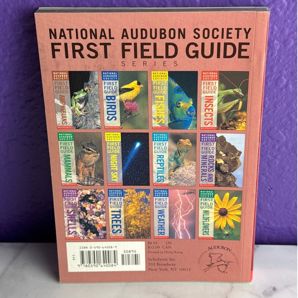 National Audubon Society First Field Guide Amphibians Paperback Scholastic 1999