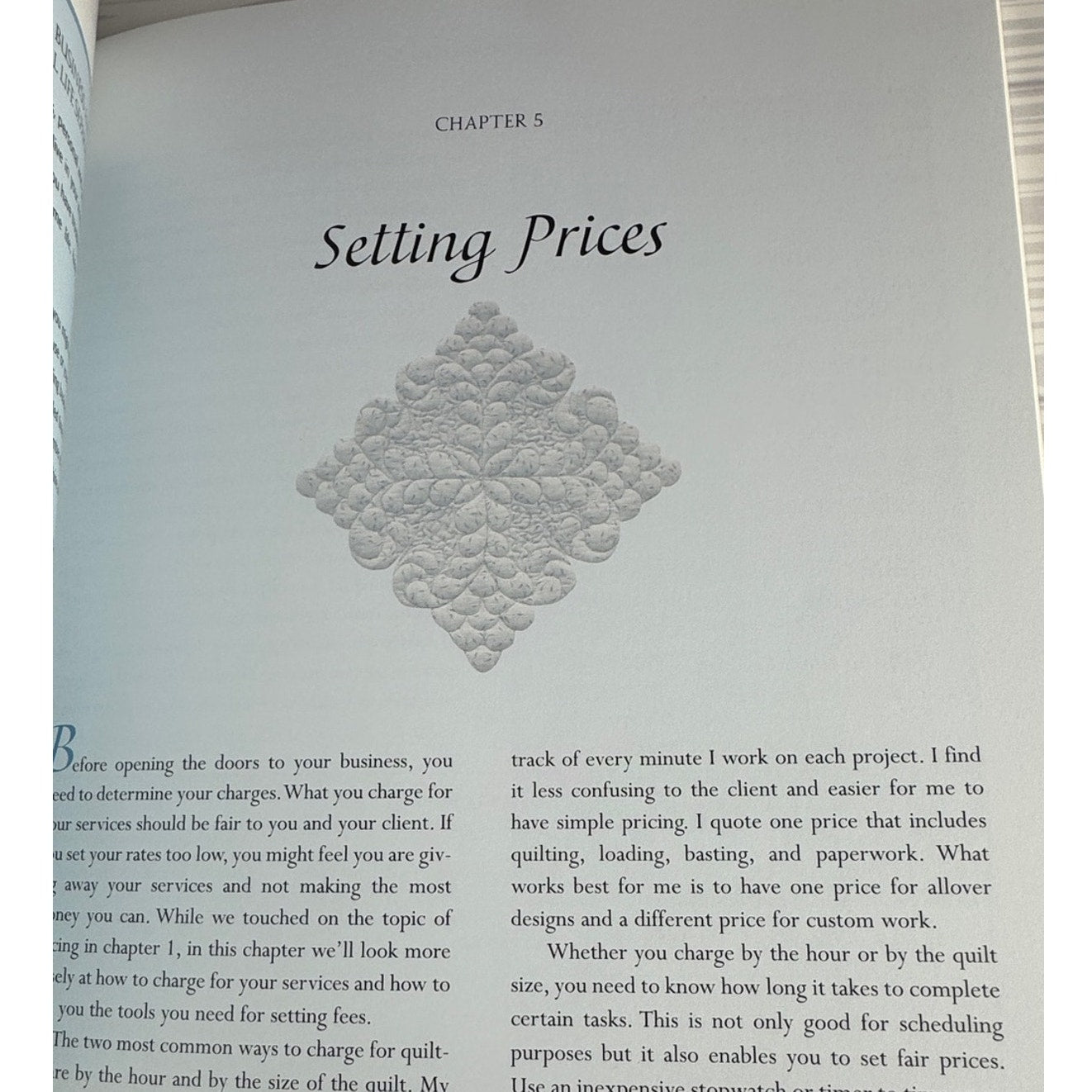 Professional Machine Quilting Carol Thelen Book Guide Running Successful Business