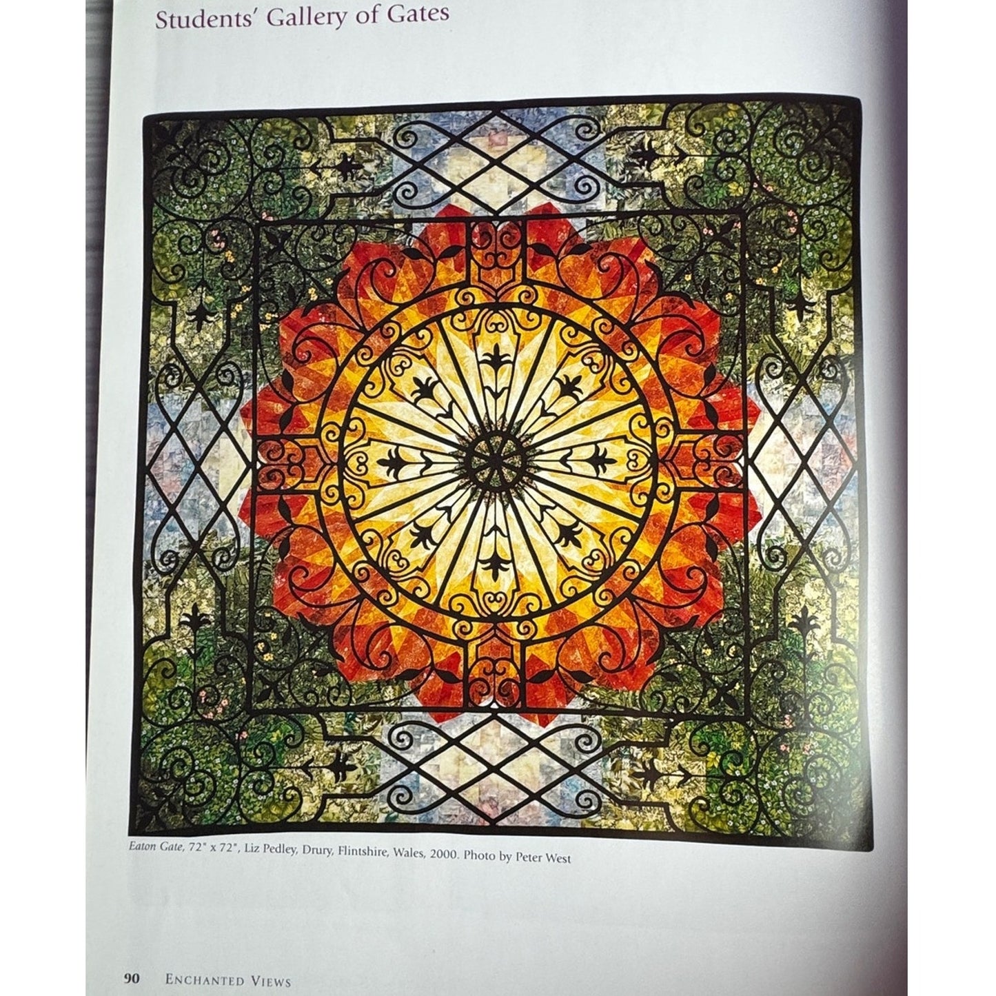 Enchanted Views Quilt Book Dilys Fronks Wrought Iron Designs Reverse Applique