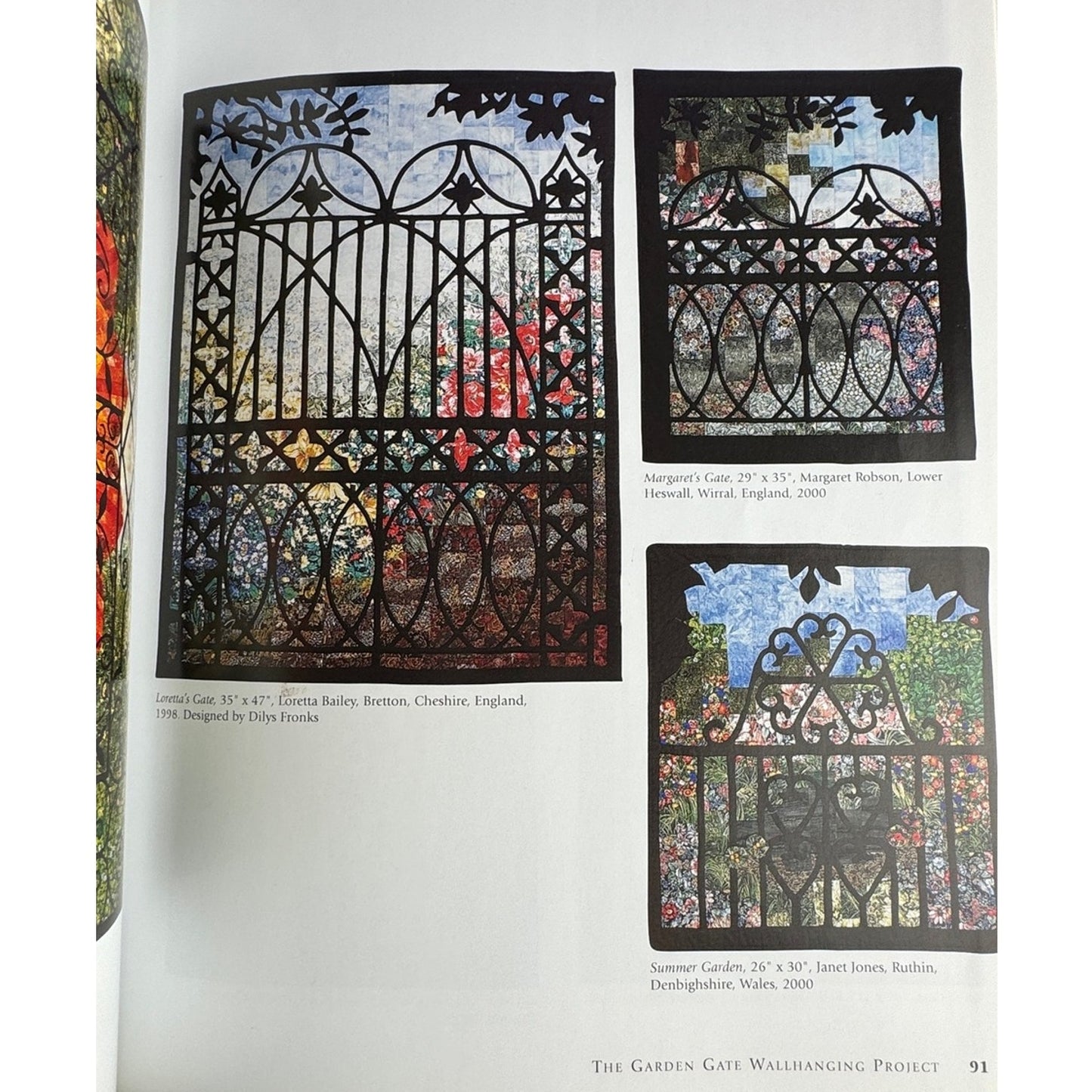 Enchanted Views Quilt Book Dilys Fronks Wrought Iron Designs Reverse Applique
