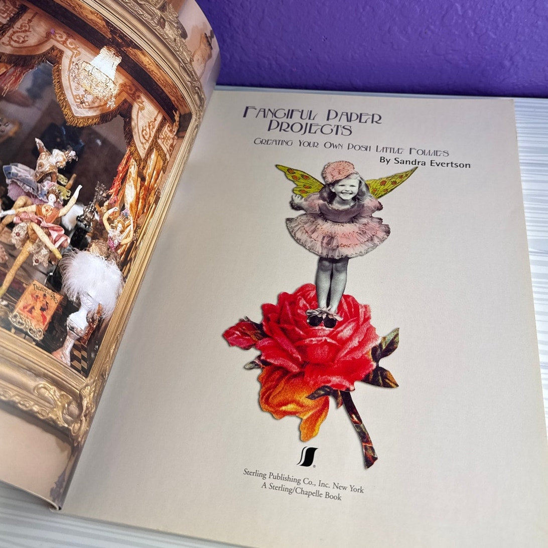 Fanciful Paper Projects Sandra Evertson Craft Book Posh Little Follies Papercraft - Lane Creatives