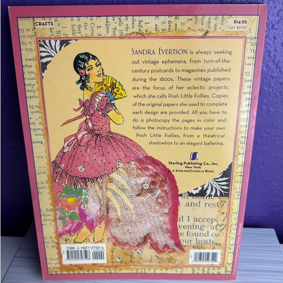 Fanciful Paper Projects Sandra Evertson Craft Book Posh Little Follies Papercraft - Lane Creatives