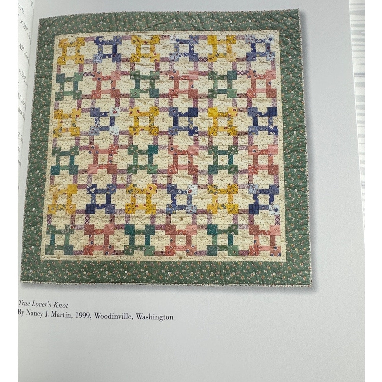 Threads from the '30s Quilts Using Reproduction Fabrics Pattern Book Nany Martin
