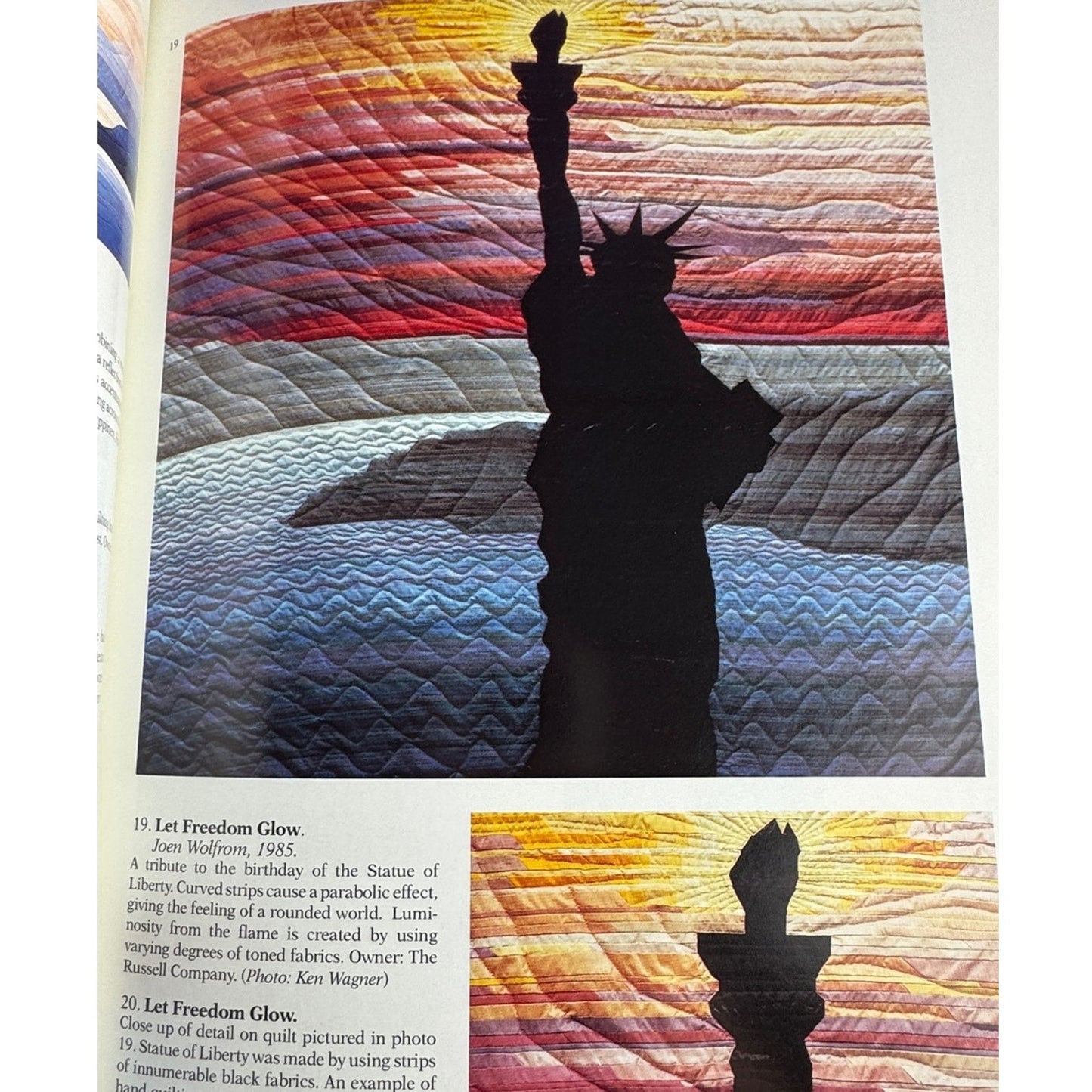 Landscapes & Illusions Joen Wolfrom Quilting Book Creating Scenic Imagery Fabric