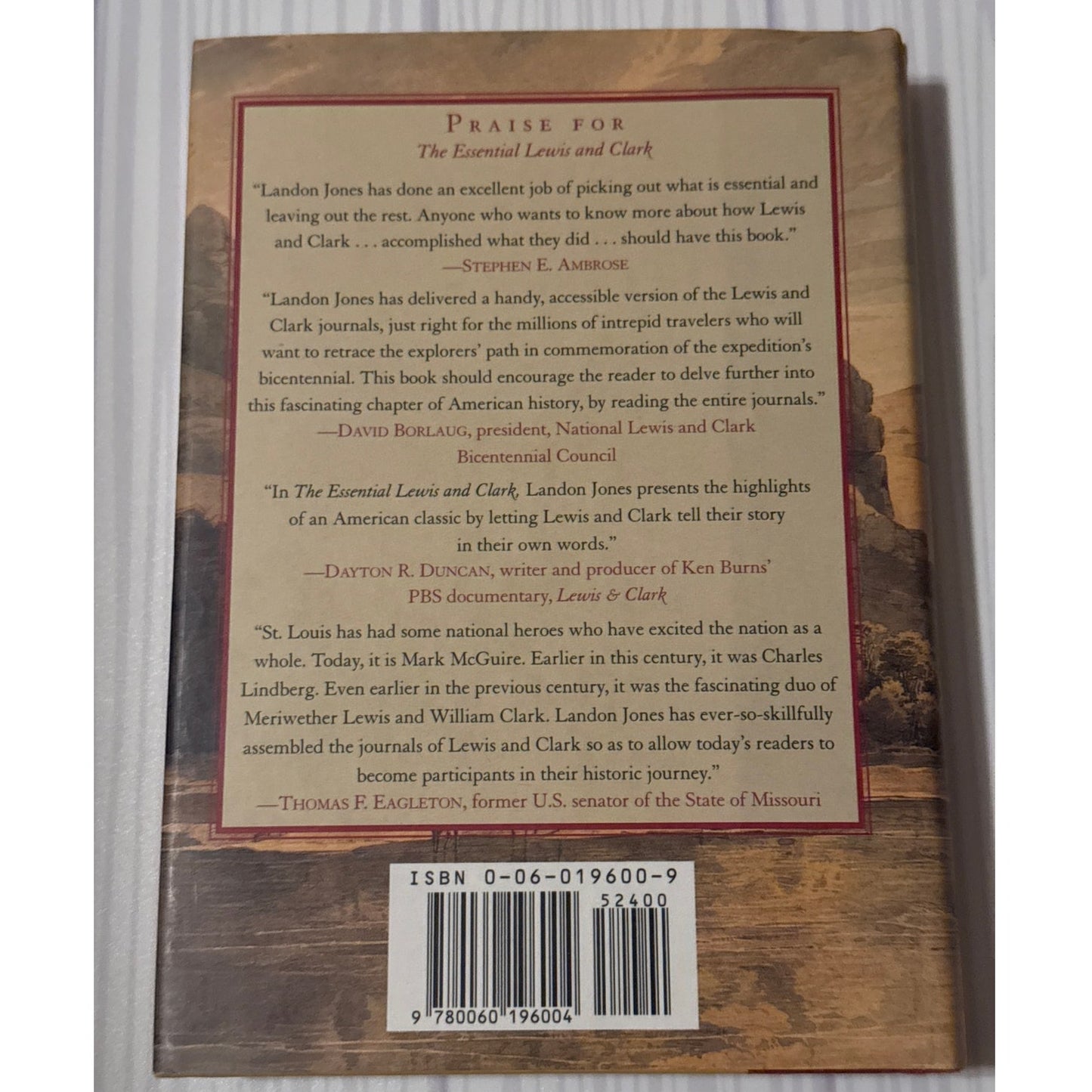 The Essential Lewis and Clark Landon Y Jones American History Book HC DJ 2000 - Lane Creatives