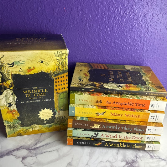 The Wrinkle in Time Boxed Set 5 Books Exclusive Journal Madeleine L'Engle Series - Lane Creatives