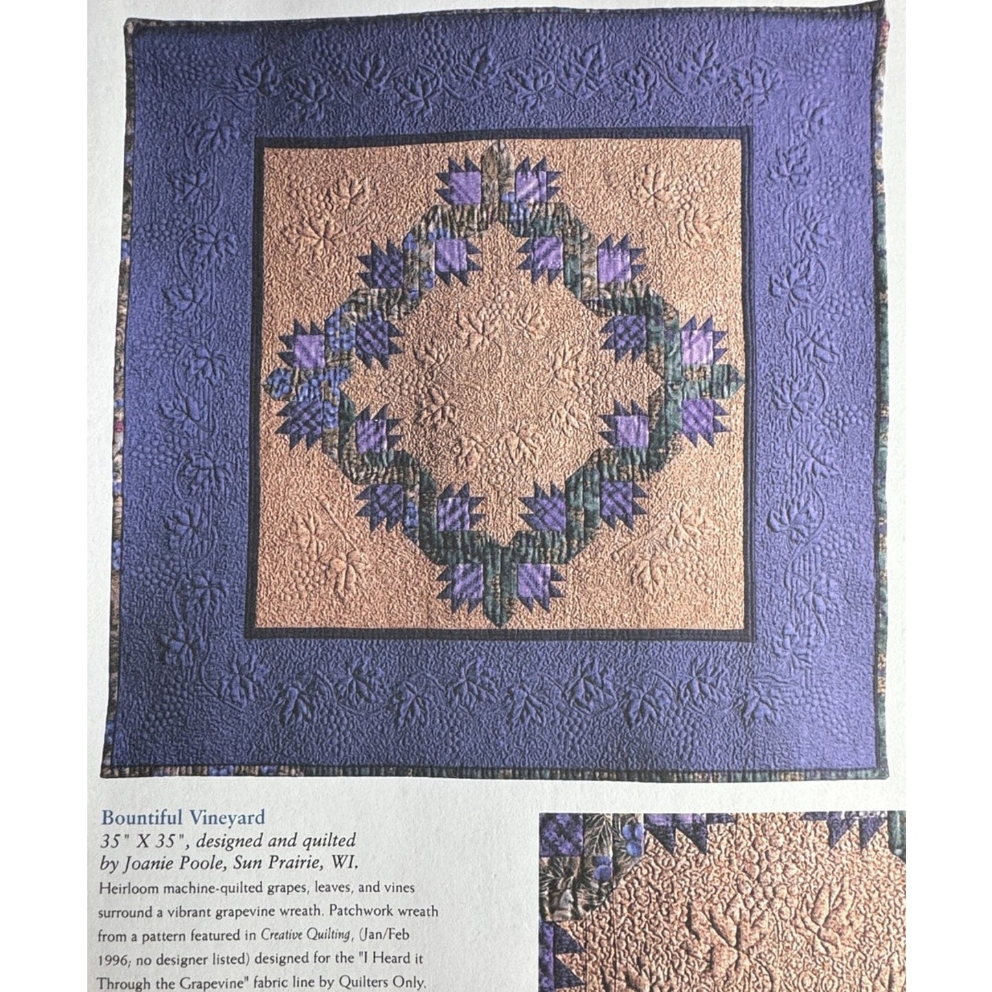 Harriet Hargrave Heirloom Machine Quilting 4th Ed Book Sewing Guide Reference