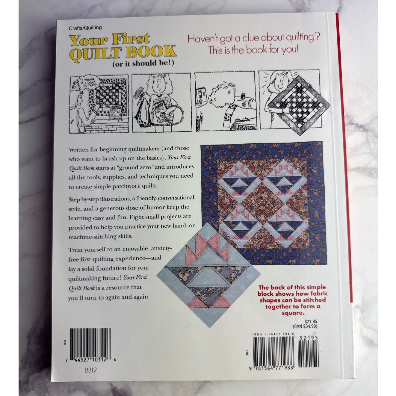 Your First Quilt Book Carol Doak Softcover Beginning Quilting How To
