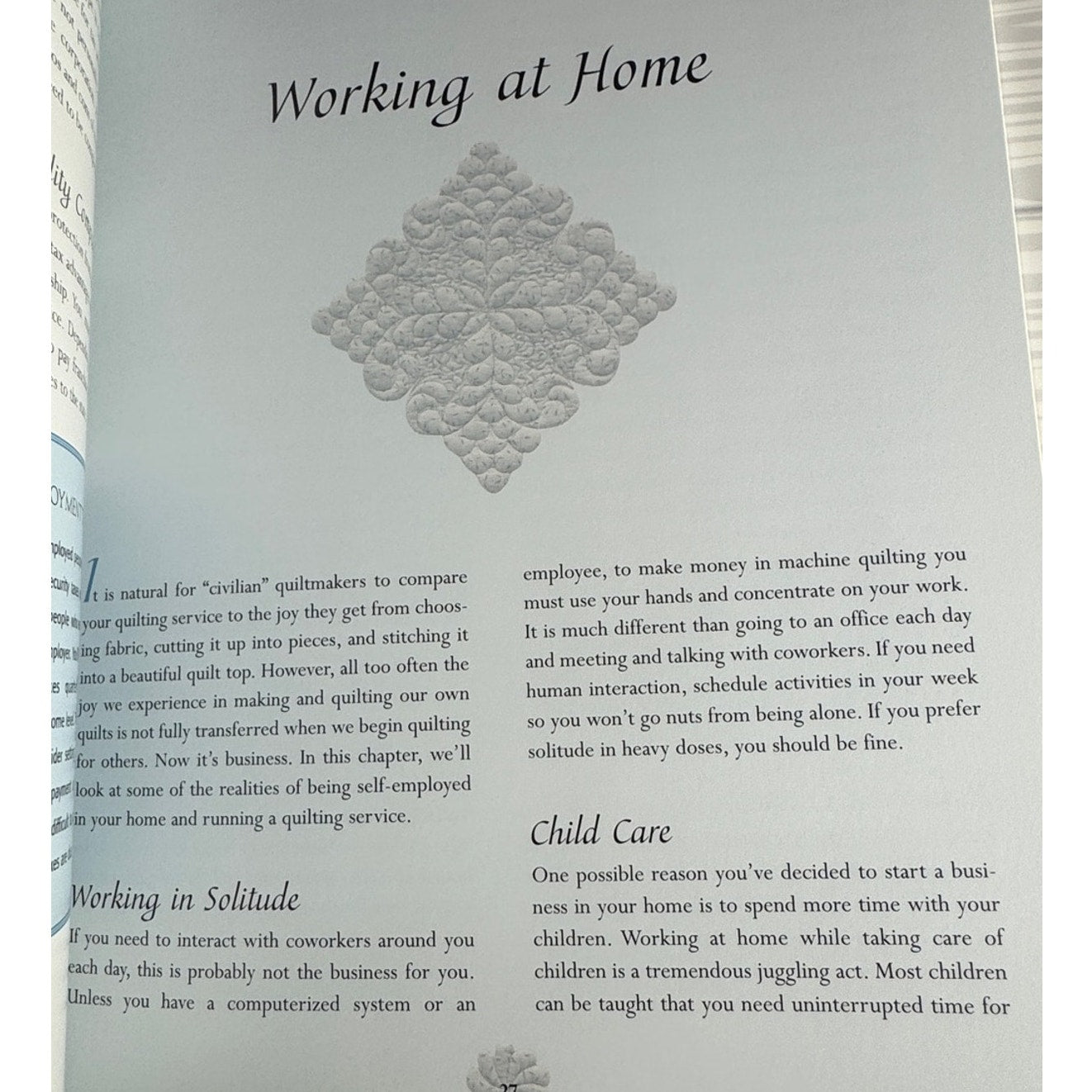 Professional Machine Quilting Carol Thelen Book Guide Running Successful Business