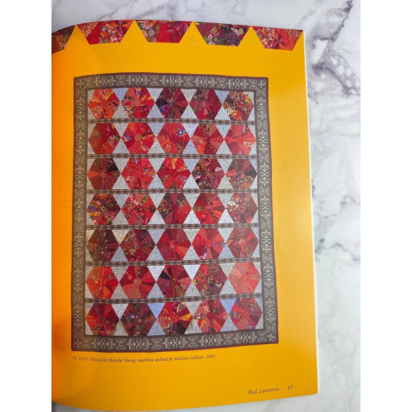 Dresden Flower Garden Quilt Pattern Book Blanche Young Twist Classics Hexagon