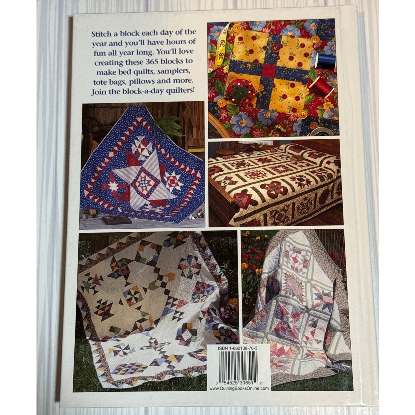 365 Fun to Stitch Quilt Blocks Pattern Book HC Jeanne Stauffer Sandra Hatch