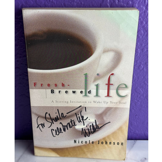 Fresh Brewed Life Nicole Johnson Signed Autographed Book Christian Women - Lane Creatives