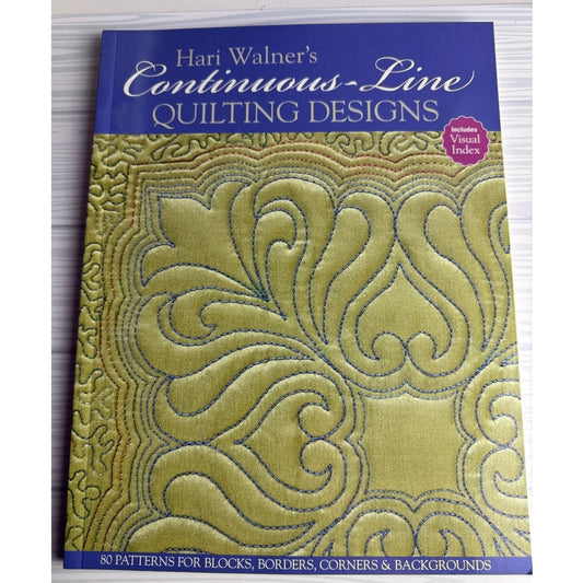 Hari Walner Continuous Line Quilting Designs Book 80 Patterns Blocks Borders