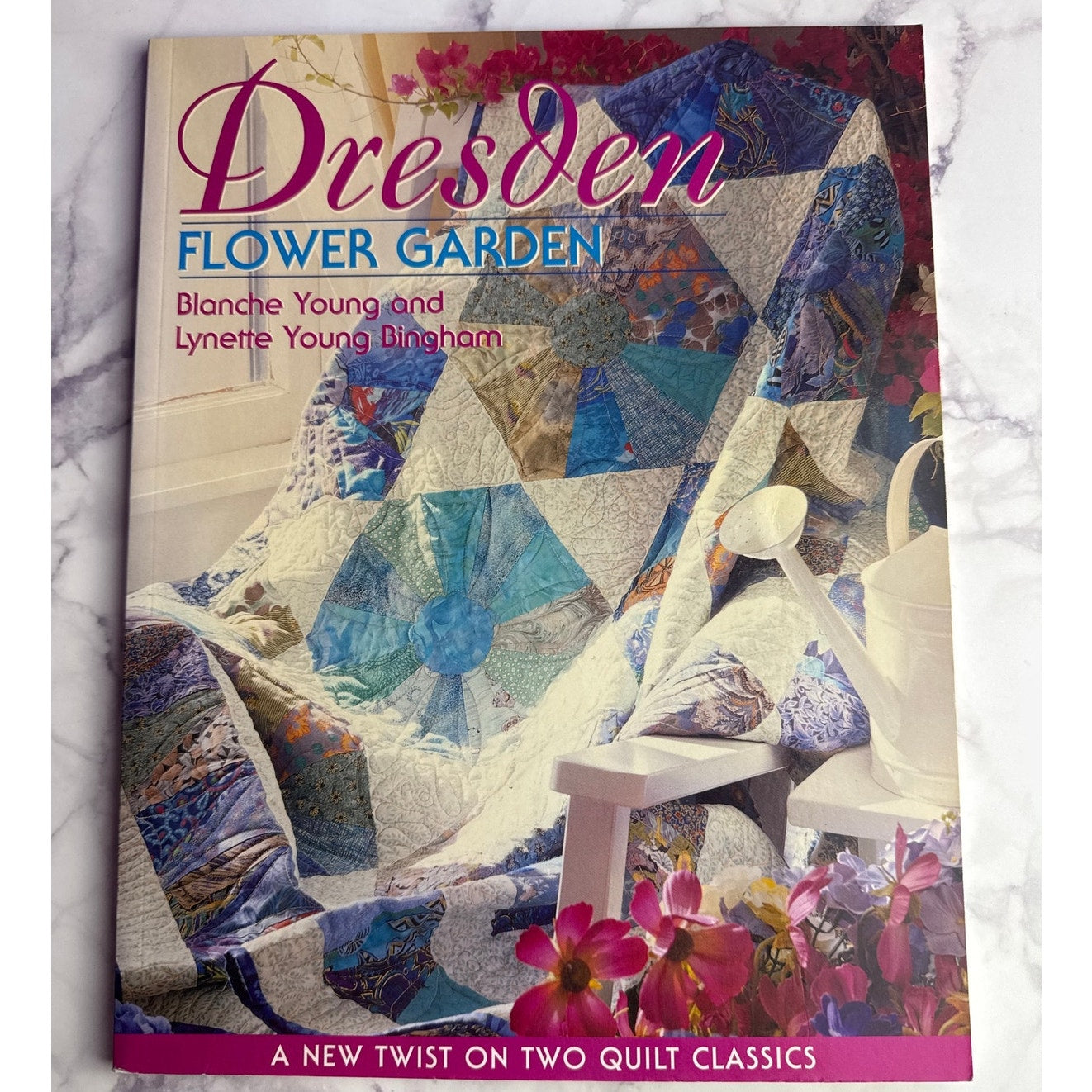 Dresden Flower Garden Quilt Pattern Book Blanche Young Twist Classics Hexagon