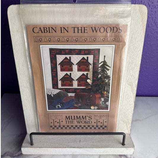 Vintage Debbie Mumm Cabin In The Woods Quilt Pattern Wall Hanging 1993 - Lane Creatives