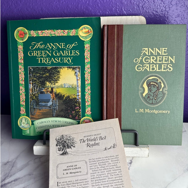 Anne of Green Gables Book Lot Readers Digest Worlds Best Reading Hardcover Treasury - Lane Creatives