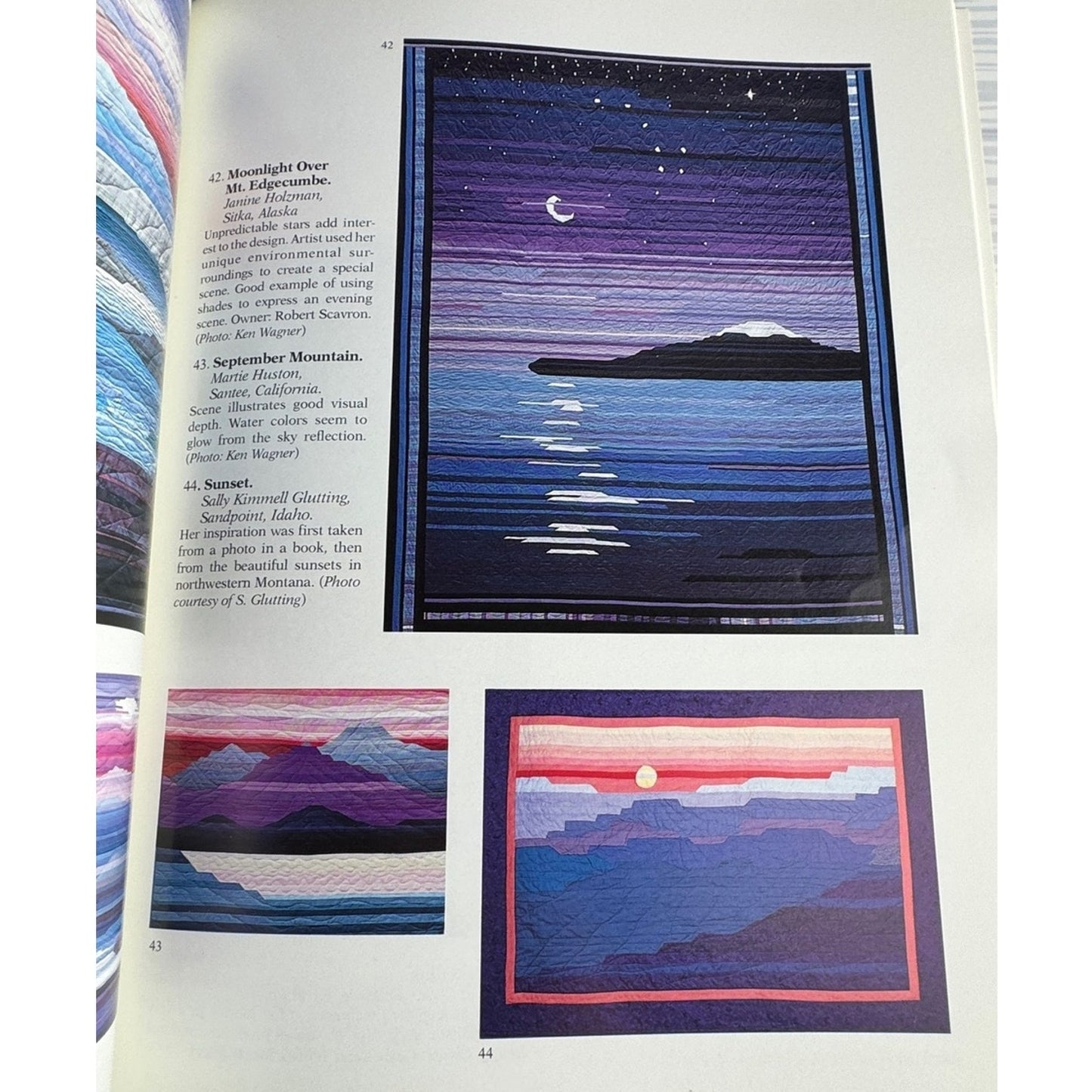 Landscapes & Illusions Joen Wolfrom Quilting Book Creating Scenic Imagery Fabric