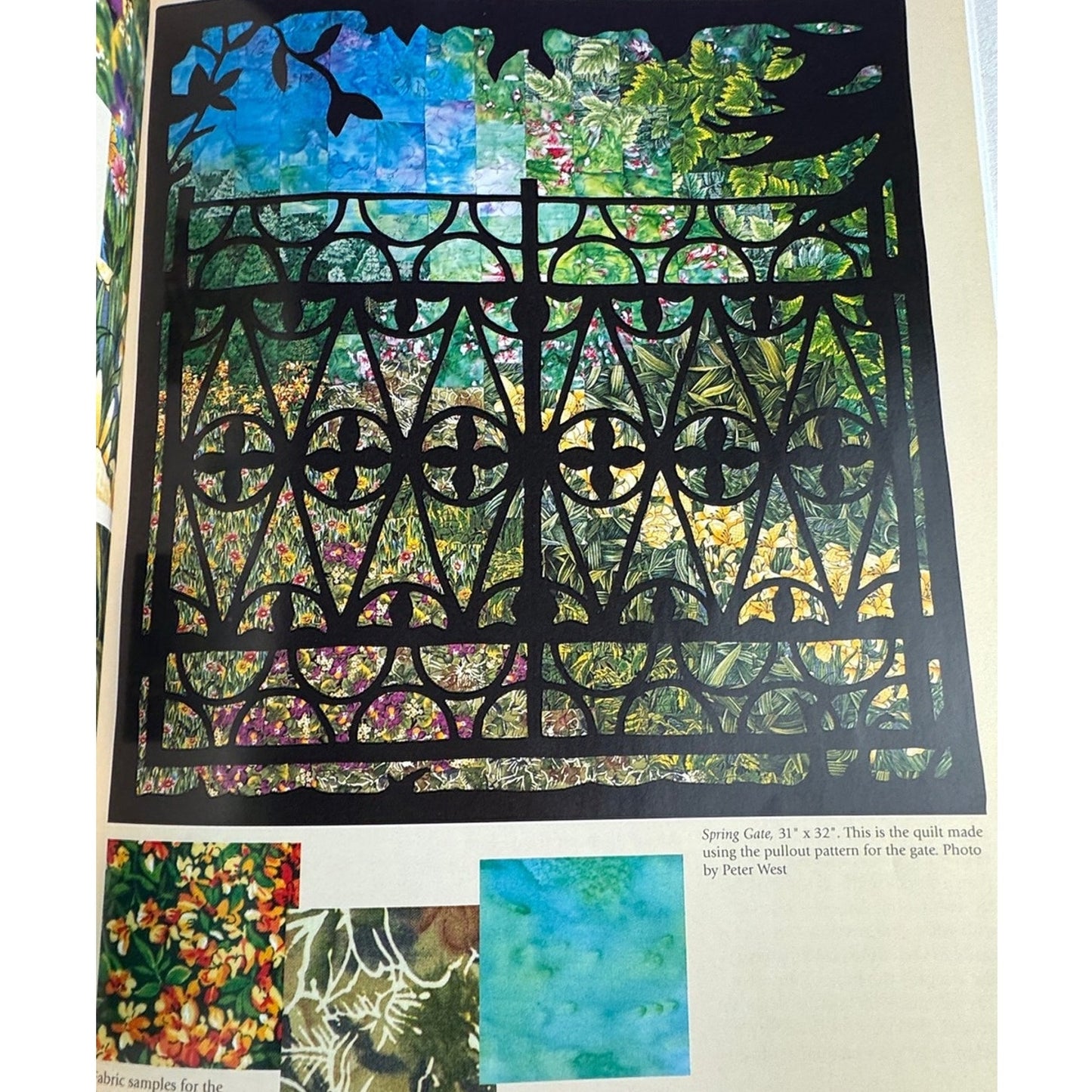 Enchanted Views Quilt Book Dilys Fronks Wrought Iron Designs Reverse Applique